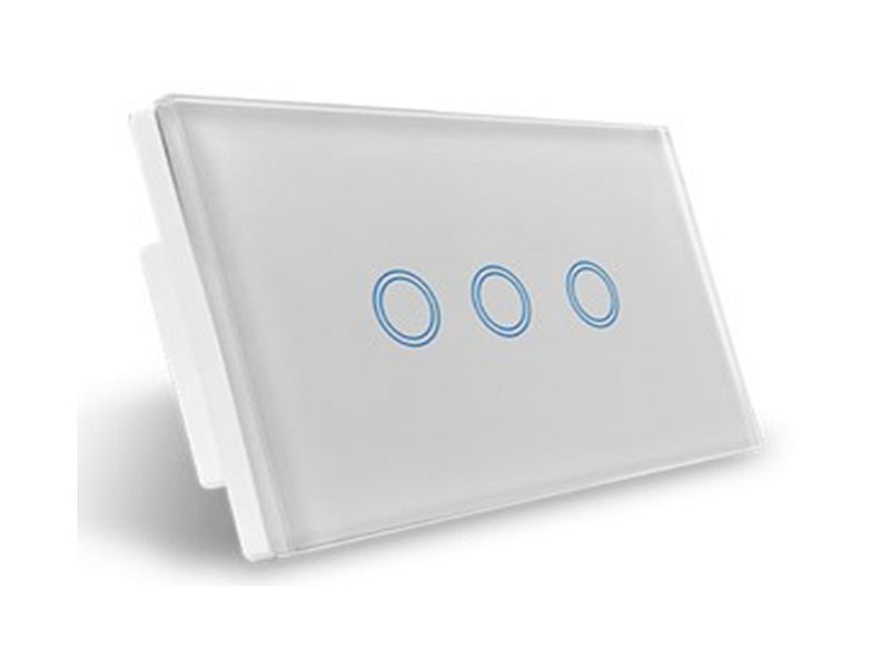 Smart Light Switches White with Clear Frame