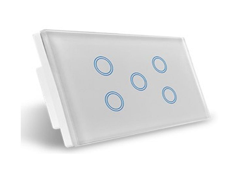Smart Light Switches White with Clear Frame
